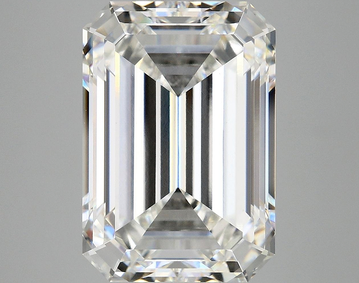 10.1 Carat Emerald Shaped Ideal Cut VVS2 IGI Certified Lab Grown Diamond