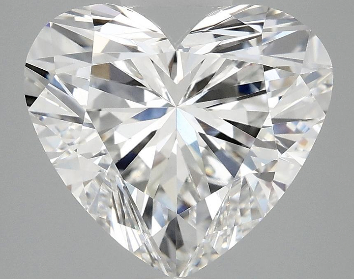 4.02 Carat Heart Shaped Ideal Cut VVS2 IGI Certified Lab Grown Diamond