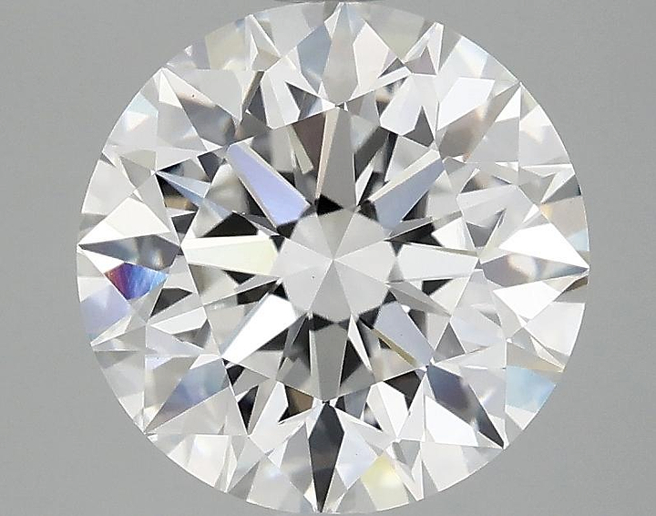 3.08 Carat Round Shaped Excellent Cut VVS2 IGI Certified Lab Grown Diamond