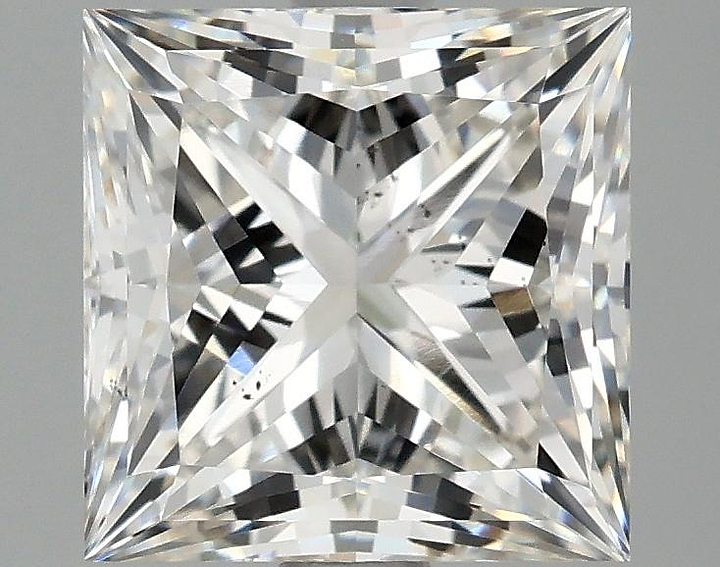2.07 Carat Princess Shaped Ideal Cut SI1 IGI Certified Lab Grown Diamond