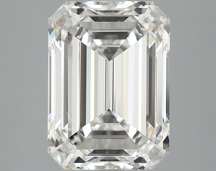 3.08 Carat Emerald Shaped Excellent Cut VVS2 IGI Certified Lab Grown Diamond