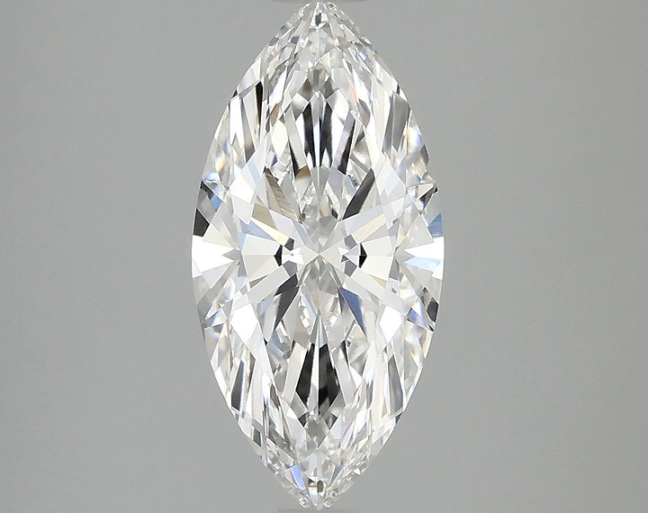 2.07 Carat Marquise Shaped Excellent Cut VVS2 IGI Certified Lab Grown Diamond