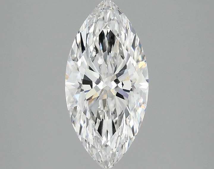 2.07 Carat Marquise Shaped Excellent Cut VVS2 IGI Certified Lab Grown Diamond