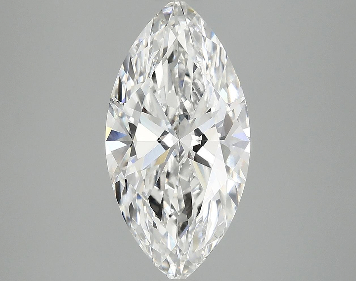 3.07 Carat Marquise Shaped Ideal Cut VVS2 IGI Certified Lab Grown Diamond