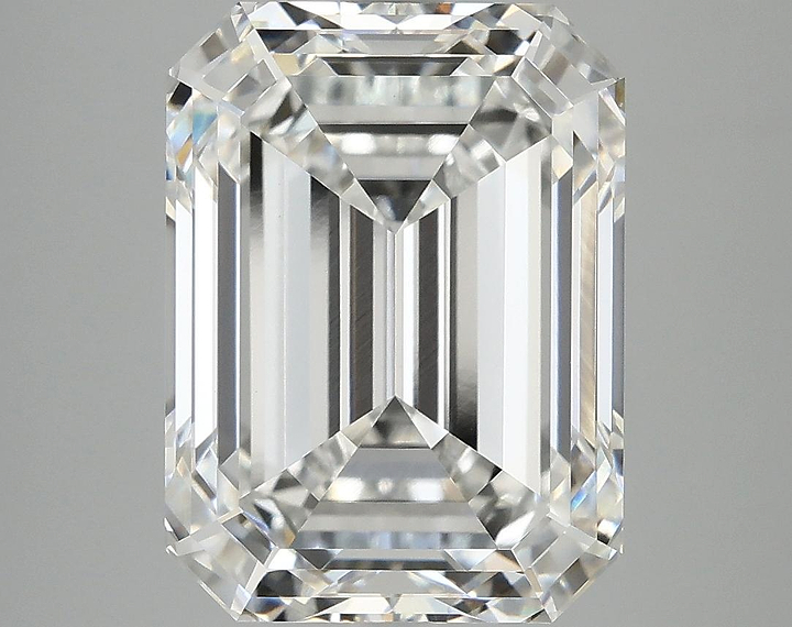 7.44 Carat Emerald Shaped Excellent Cut VVS2 IGI Certified Lab Grown Diamond
