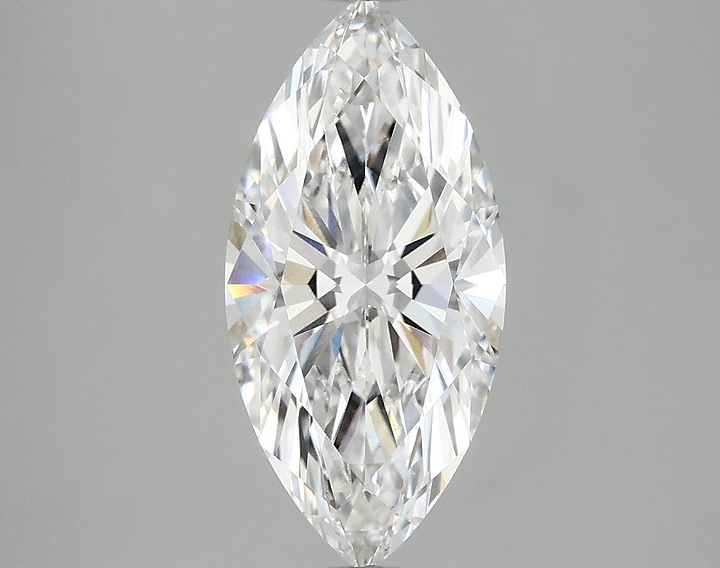 2.07 Carat Marquise Shaped Excellent Cut VVS2 IGI Certified Lab Grown Diamond