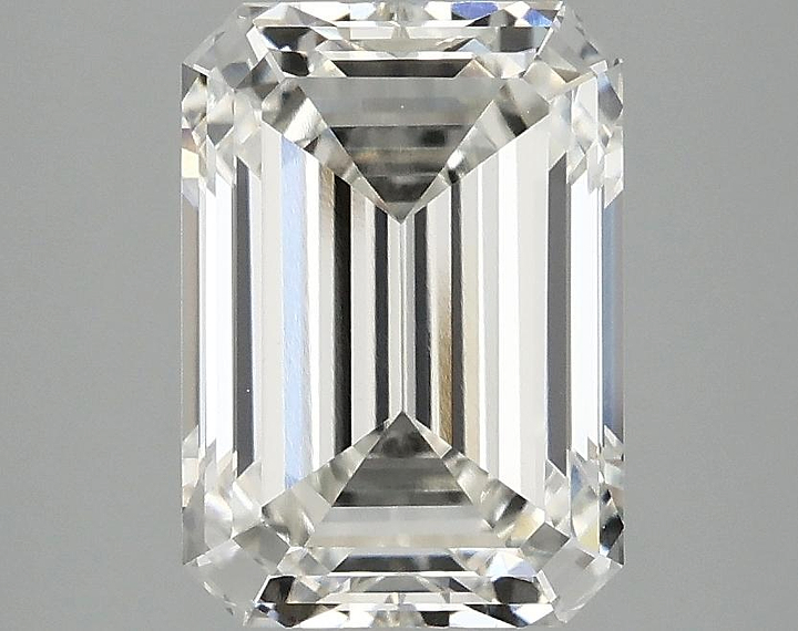 3.02 Carat Emerald Shaped Ideal Cut VVS2 IGI Certified Lab Grown Diamond