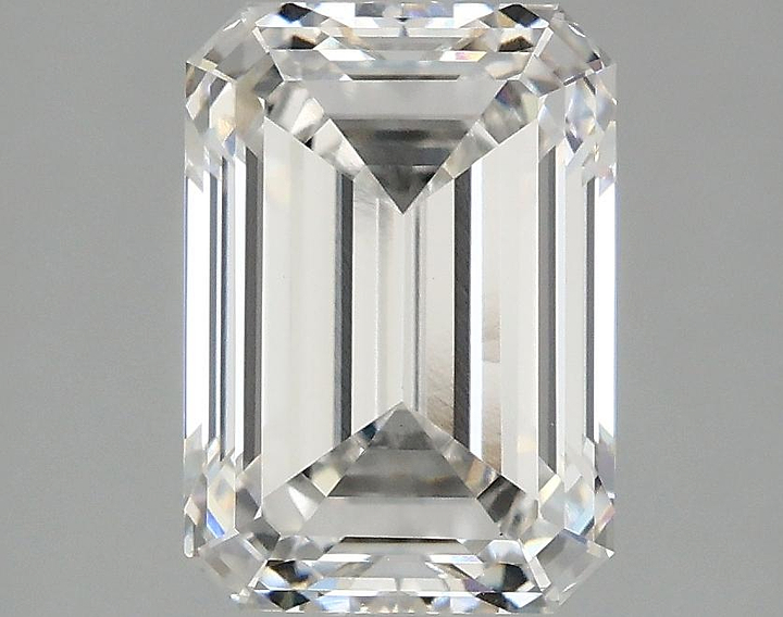 2.1 Carat Emerald Shaped Ideal Cut VVS2 IGI Certified Lab Grown Diamond
