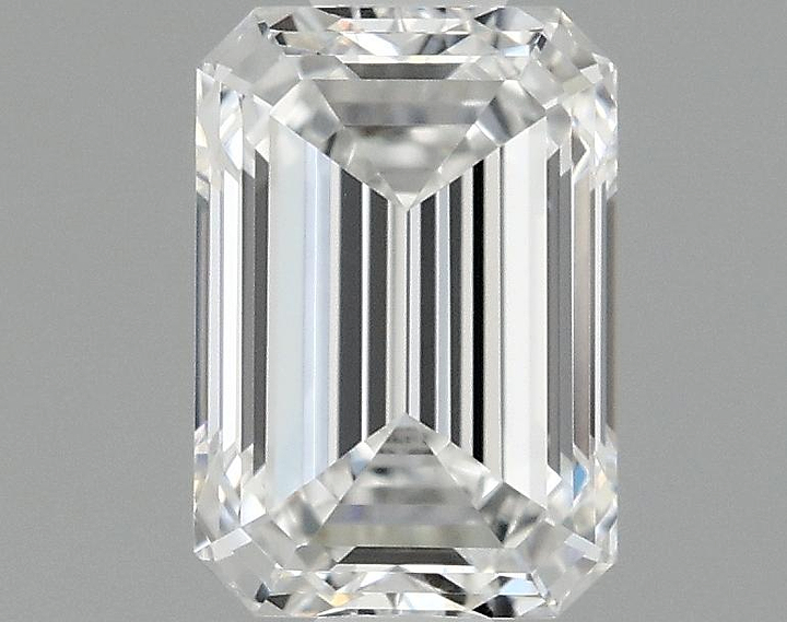 0.98 Carat Emerald Shaped Ideal Cut VVS2 IGI Certified Lab Grown Diamond