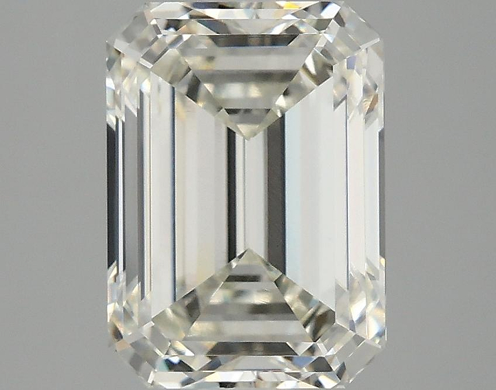 3.08 Carat Emerald Shaped Excellent Cut VVS2 IGI Certified Lab Grown Diamond