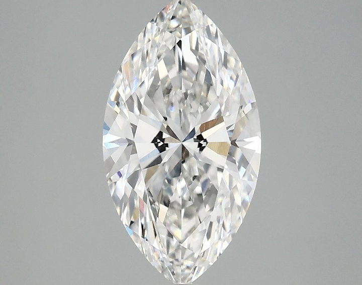 2.06 Carat Marquise Shaped Excellent Cut VVS2 IGI Certified Lab Grown Diamond
