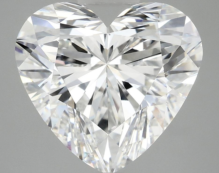 5.08 Carat Heart Shaped Ideal Cut VVS2 IGI Certified Lab Grown Diamond