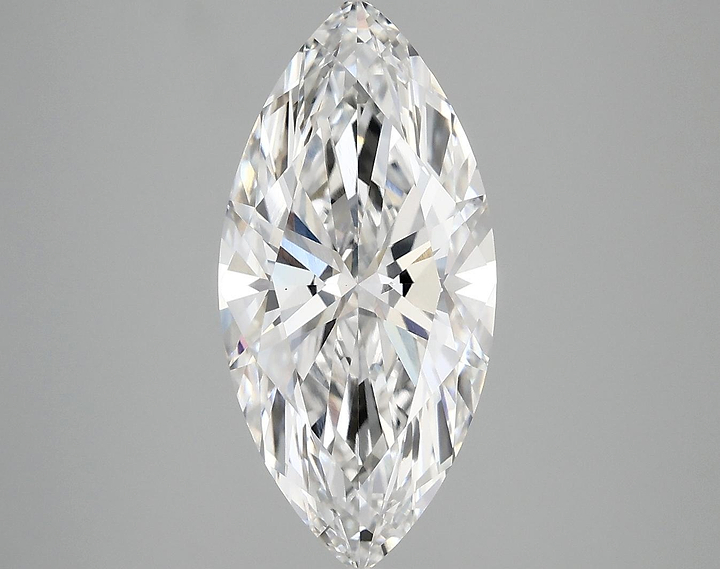 3.06 Carat Marquise Shaped Excellent Cut VVS2 IGI Certified Lab Grown Diamond