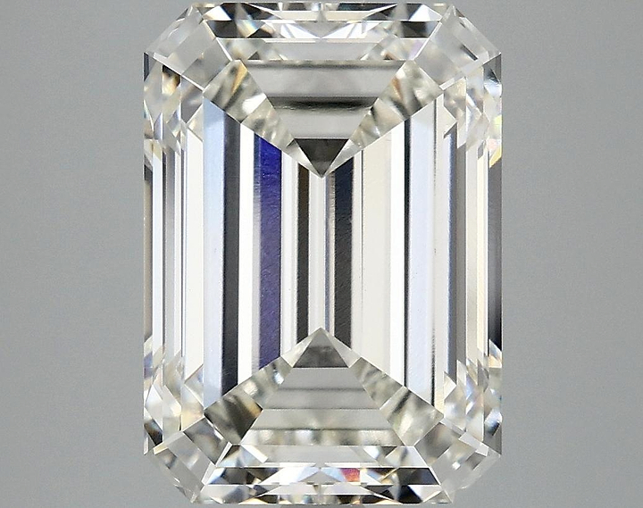 6.05 Carat Emerald Shaped Ideal Cut VS2 IGI Certified Lab Grown Diamond