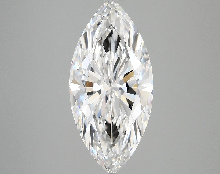 3.05 Carat Marquise Shaped Excellent Cut VVS2 IGI Certified Lab Grown Diamond
