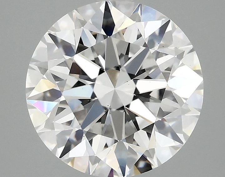 3.09 Carat Round Shaped Excellent Cut VS2 IGI Certified Lab Grown Diamond