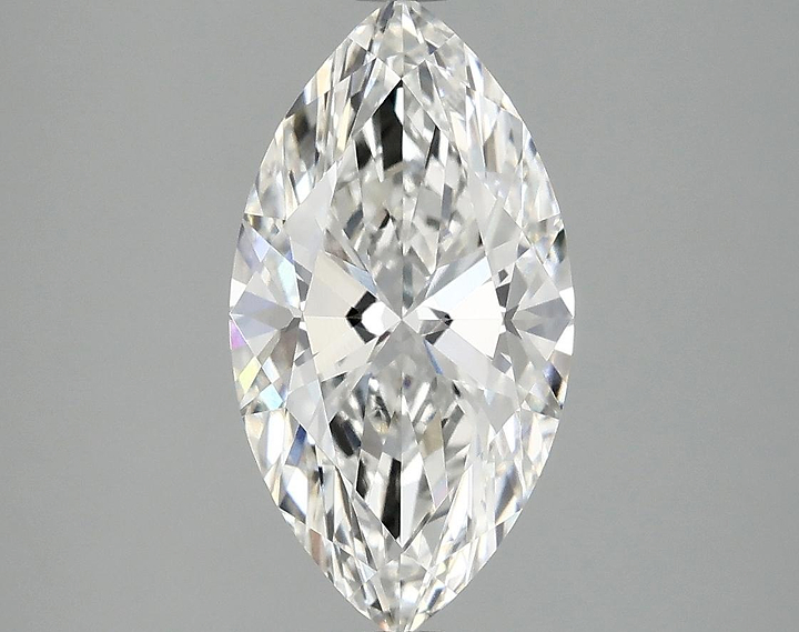 2.59 Carat Marquise Shaped Excellent Cut VVS2 IGI Certified Lab Grown Diamond