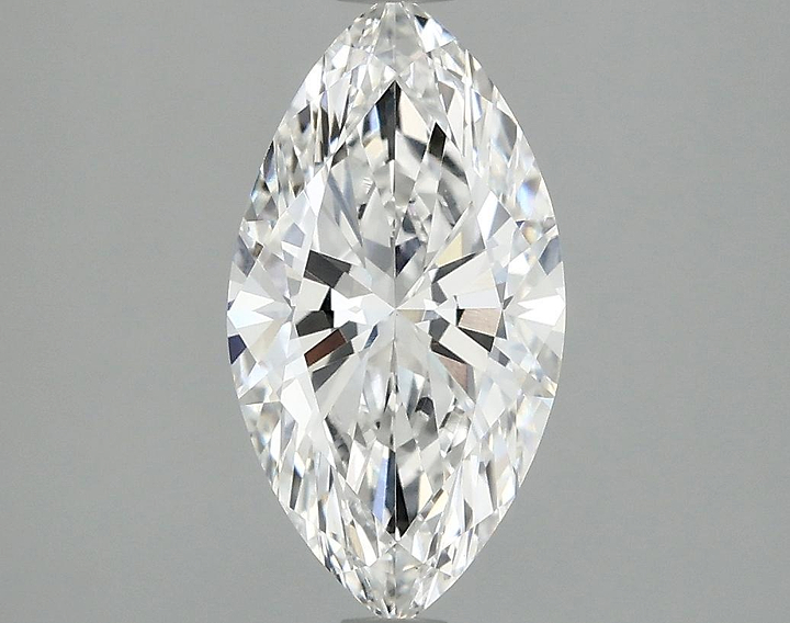 1.85 Carat Marquise Shaped Excellent Cut VVS2 IGI Certified Lab Grown Diamond