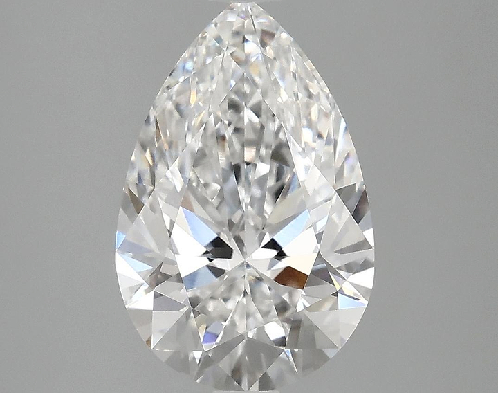 3.04 Carat Pear Shaped Excellent Cut VVS2 IGI Certified Lab Grown Diamond