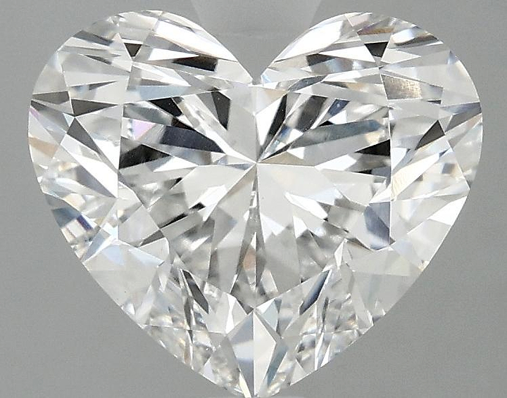 2.97 Carat Heart Shaped Ideal Cut VVS2 IGI Certified Lab Grown Diamond