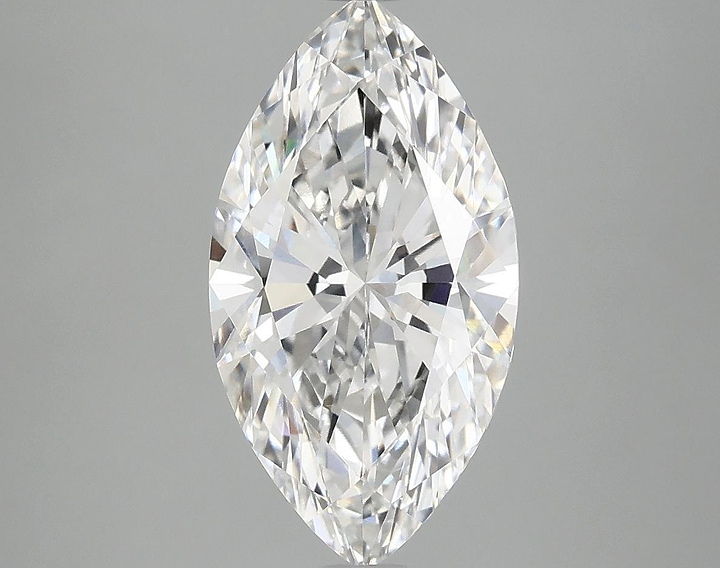 2.87 Carat Marquise Shaped Excellent Cut VVS2 IGI Certified Lab Grown Diamond