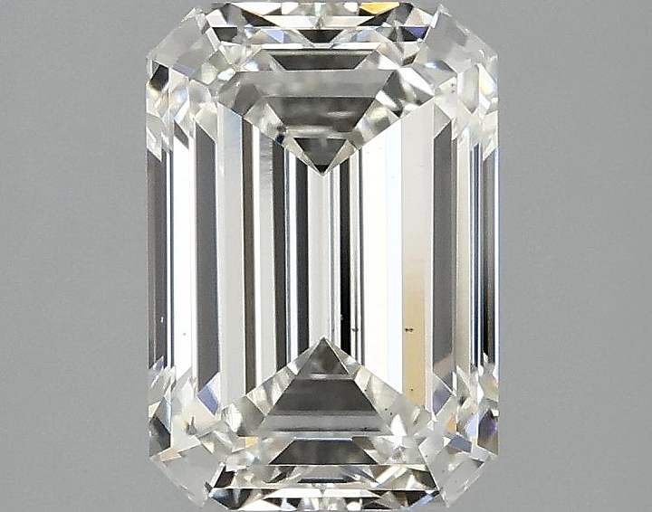2.1 Carat Emerald Shaped Ideal Cut VS2 IGI Certified Lab Grown Diamond