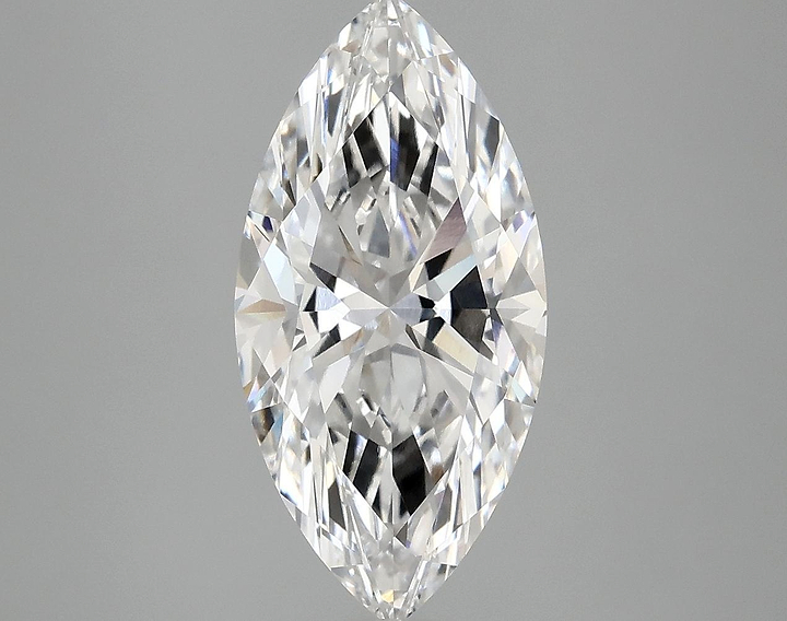 3.07 Carat Marquise Shaped Ideal Cut VVS2 IGI Certified Lab Grown Diamond