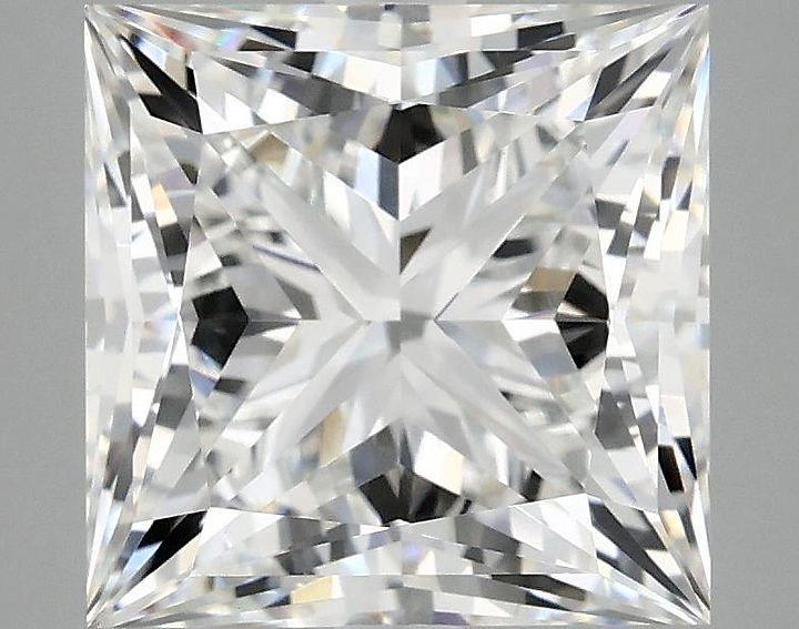 4.85 Carat Princess Shaped Ideal Cut VVS2 IGI Certified Lab Grown Diamond