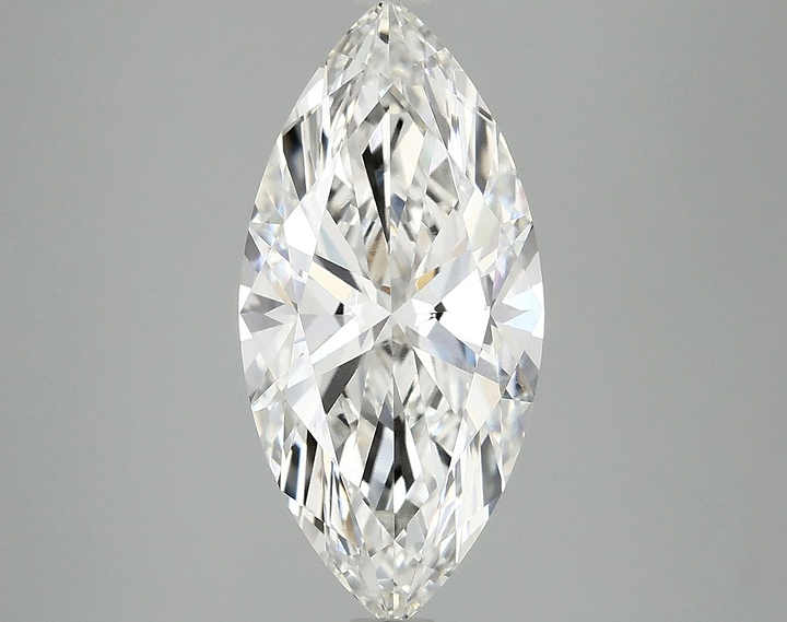 3.09 Carat Marquise Shaped Excellent Cut VVS2 IGI Certified Lab Grown Diamond
