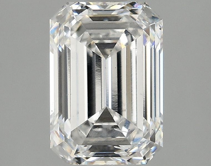 1.98 Carat Emerald Shaped Ideal Cut SI1 IGI Certified Lab Grown Diamond