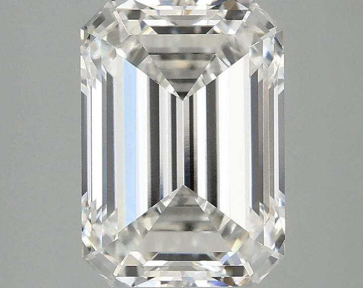3.01 Carat Emerald Shaped Ideal Cut VVS2 IGI Certified Lab Grown Diamond
