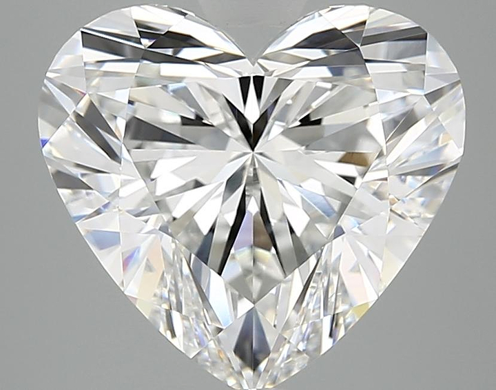 5.06 Carat Heart Shaped Ideal Cut VVS2 IGI Certified Lab Grown Diamond