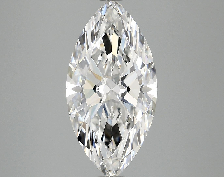 3.08 Carat Marquise Shaped Ideal Cut VVS2 IGI Certified Lab Grown Diamond