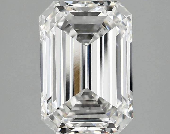 2.58 Carat Emerald Shaped Ideal Cut VS2 IGI Certified Lab Grown Diamond