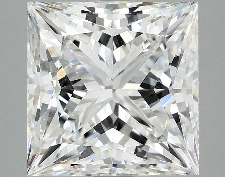4.19 Carat Princess Shaped Ideal Cut VVS2 IGI Certified Lab Grown Diamond