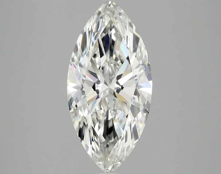2.55 Carat Marquise Shaped Excellent Cut VVS2 IGI Certified Lab Grown Diamond