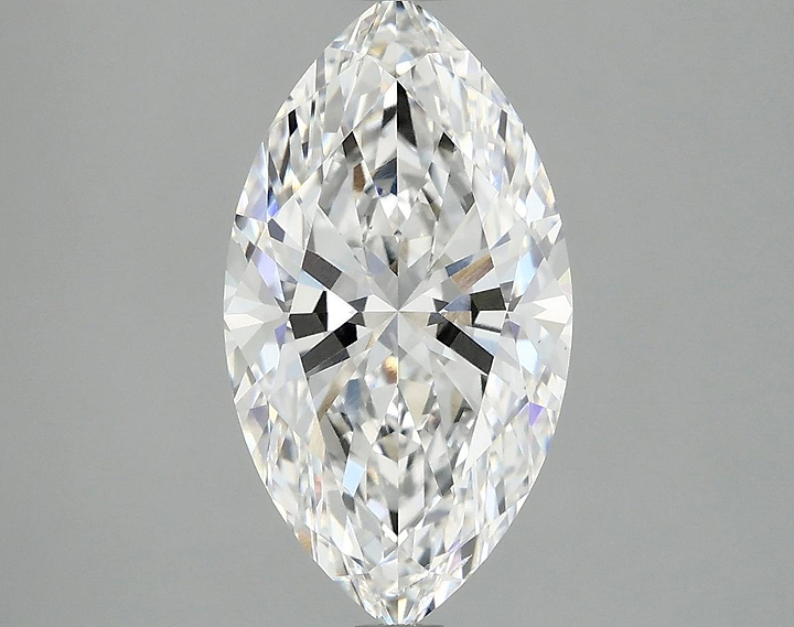 3.02 Carat Marquise Shaped Excellent Cut SI1 IGI Certified Lab Grown Diamond