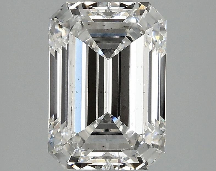 2.4 Carat Emerald Shaped Ideal Cut SI1 IGI Certified Lab Grown Diamond