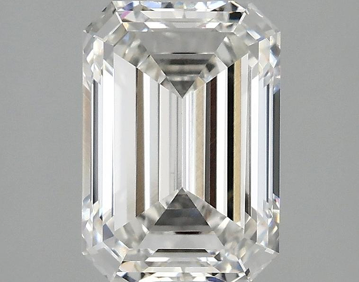 1.99 Carat Emerald Shaped Ideal Cut VVS2 IGI Certified Lab Grown Diamond