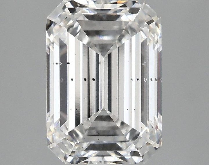 2.97 Carat Emerald Shaped Ideal Cut SI1 IGI Certified Lab Grown Diamond