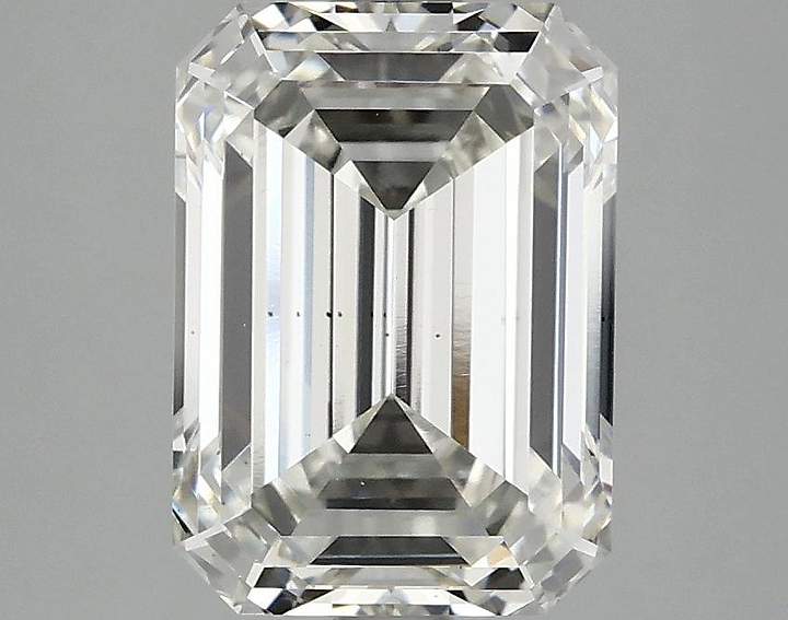3.08 Carat Emerald Shaped Excellent Cut VS2 IGI Certified Lab Grown Diamond