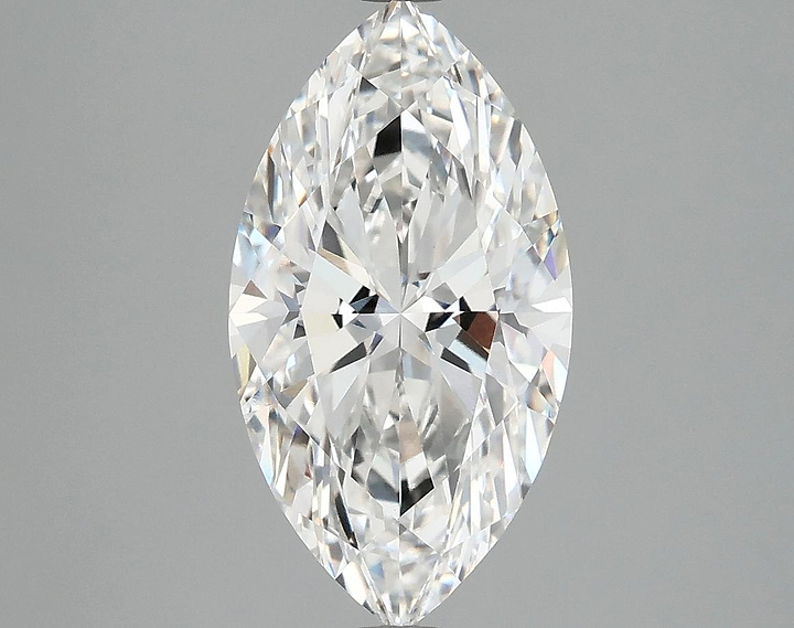 3.09 Carat Marquise Shaped Excellent Cut VVS2 IGI Certified Lab Grown Diamond