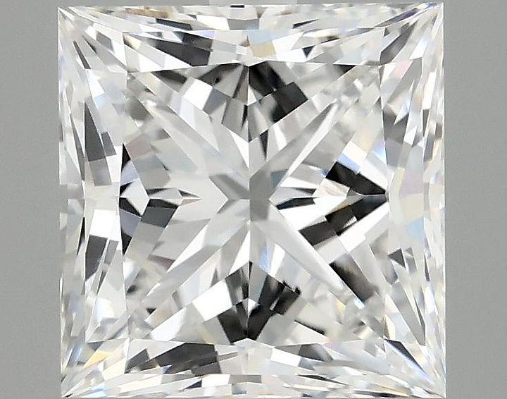 4.03 Carat Princess Shaped Ideal Cut VVS2 IGI Certified Lab Grown Diamond