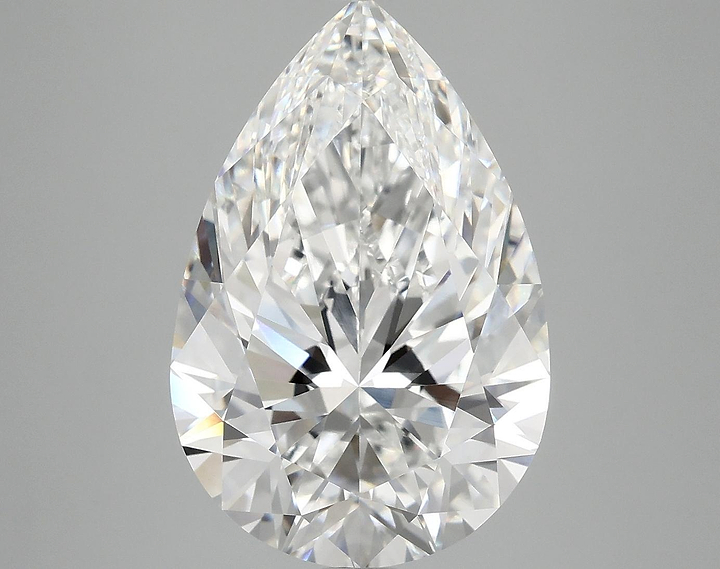 7.06 Carat Pear Shaped Excellent Cut VVS2 IGI Certified Lab Grown Diamond
