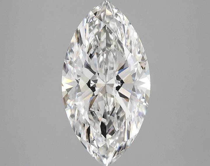 3.1 Carat Marquise Shaped Excellent Cut VVS2 IGI Certified Lab Grown Diamond