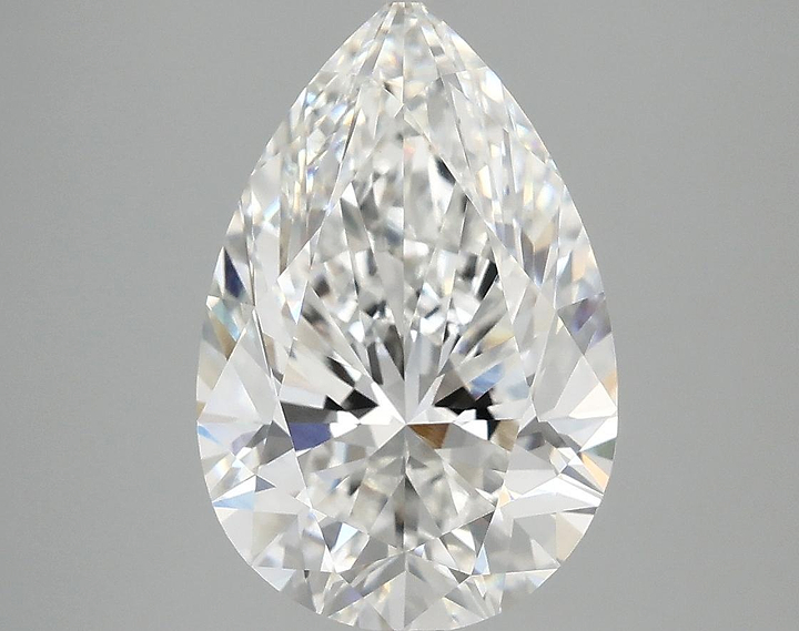 3.98 Carat Pear Shaped Excellent Cut VVS2 IGI Certified Lab Grown Diamond