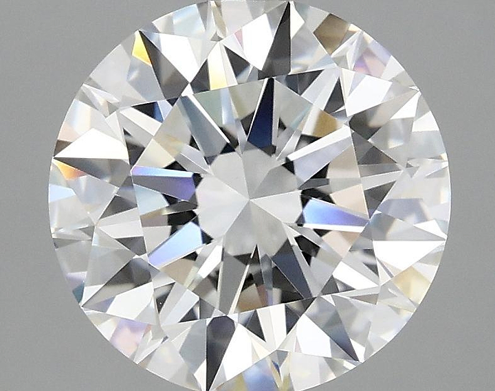 3.08 Carat Round Shaped Ideal Cut VVS2 IGI Certified Lab Grown Diamond