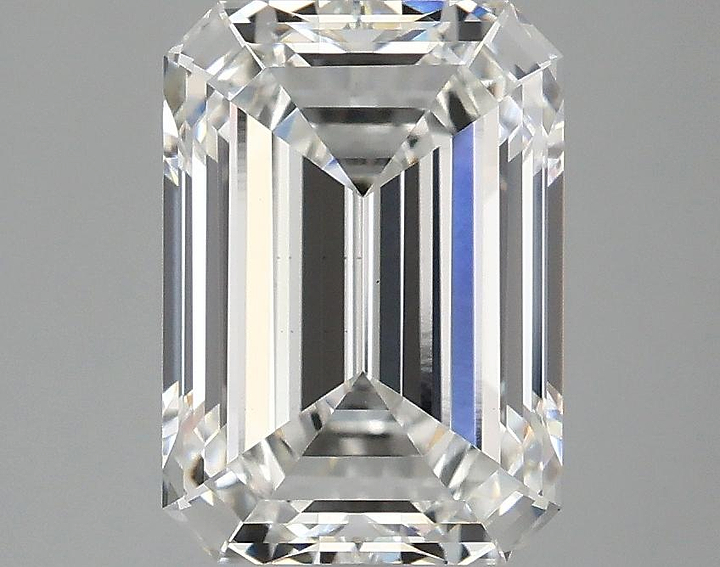 2.87 Carat Emerald Shaped Ideal Cut VVS2 IGI Certified Lab Grown Diamond