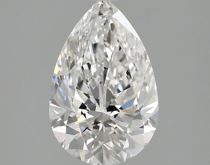 2.07 Carat Pear Shaped Ideal Cut SI1 IGI Certified Lab Grown Diamond