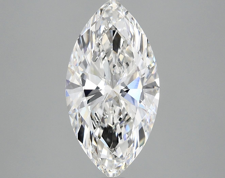 3.02 Carat Marquise Shaped Ideal Cut VVS2 IGI Certified Lab Grown Diamond